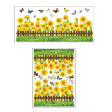 PVC Sunflower Garden Wall Skirting Stickers Poster Decor for Children Room Bathroom In Australia - Darrahopens