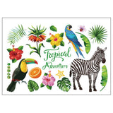 Tropical Rain Forest Wall Floor Stickers for Home Bedroom Backdrop Business Decoration SK7169 In Australia - Darrahopens