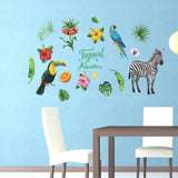 Tropical Rain Forest Wall Floor Stickers for Home Bedroom Backdrop Business Decoration SK7169 In Australia - Darrahopens