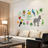 Tropical Rain Forest Wall Floor Stickers for Home Bedroom Backdrop Business Decoration SK7169 In Australia - Darrahopens