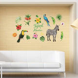 Tropical Rain Forest Wall Floor Stickers for Home Bedroom Backdrop Business Decoration SK7169