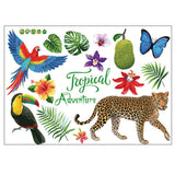 Tropical Rain Forest Wall Floor Stickers for Home Bedroom Backdrop Business Decoration SK7170 In Australia - Darrahopens
