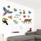 Tropical Rain Forest Wall Floor Stickers for Home Bedroom Backdrop Business Decoration SK7170 In Australia - Darrahopens