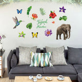 Tropical Rain Forest Wall Floor Stickers for Home Bedroom Backdrop Business Decoration SK7171 In Australia - Darrahopens