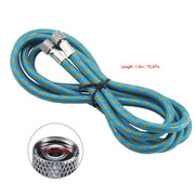 1.8M Woven Airbrush Hose Compressor Air Tool 1/8" to 1/8" Adaptor Fitting
