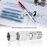 Disconnect Release Coupling Adapter Airbrush Air Hose Quick Connecter Set 1/8'' Fittings Part
