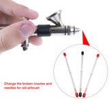 3Pcs 0.2mm 0.3mm 0.5mm Airbrush Needles Tips Replacement Accessories