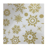 Winter Snowflake Self adhesive Removable Decorative Sticker for Home Office Decor(Golden)