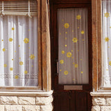 Winter Snowflake Self adhesive Removable Decorative Sticker for Home Office Decor(Golden)
