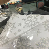 Winter Snowflake Self adhesive Removable Decorative Sticker for Home Office Decor(Silver) In Australia - Darrahopens