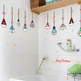 Winter Star Self adhesive Removable Decorative Sticker for Home Office Decor