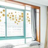 Winter Snowflake Self adhesive Removable Decorative Sticker for Home Office(Golden) In Australia - Darrahopens
