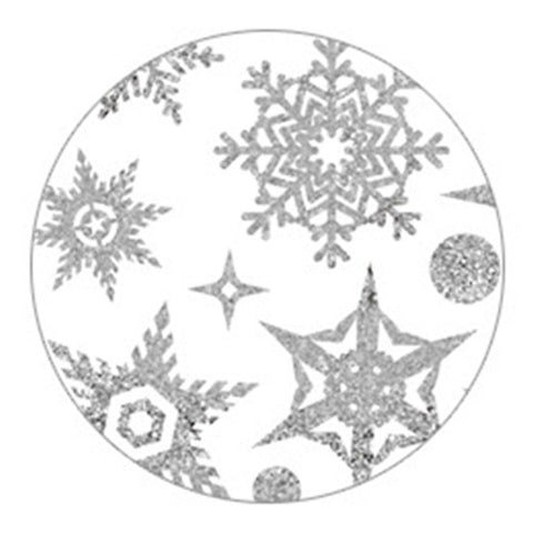 Winter Snowflake Self adhesive Removable Decorative Sticker for Home Office(Silver) In Australia - Darrahopens