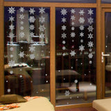 Winter Snowflake Self adhesive Removable Decorative Sticker for Home Office(Silver) In Australia - Darrahopens