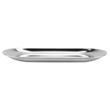 Nordic Style Stainless Storage Tray Cosmetics Jewelry Cake Plate for Office Desks(Silver L)