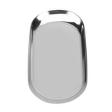 Nordic Style Stainless Storage Tray Cosmetics Jewelry Cake Plate for Office Desks(Silver L)