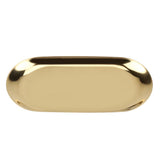Nordic Style Stainless Storage Tray Cosmetics Jewelry Cake Plate for Office Desks(Golden S) In Australia - Darrahopens