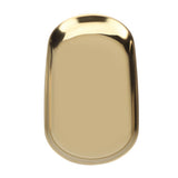 Nordic Style Stainless Storage Tray Cosmetics Jewelry Cake Plate for Office Desks(Golden L)