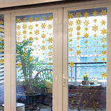 Winter Snowflake Self adhesive Removable Decorative Sticker for Home Office(Golden) In Australia - Darrahopens