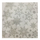 Winter Snowflake Self adhesive Removable Decorative Sticker for Home Office(Silver)