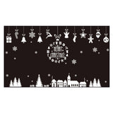Christmas Element Pattern Snowflake Self adhesive Removable Decorative Sticker for Home Office In Australia - Darrahopens