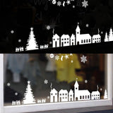 Christmas Element Pattern Snowflake Self adhesive Removable Decorative Sticker for Home Office In Australia - Darrahopens