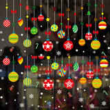 Hanging Ornament Pattern Snowflake Self adhesive Removable Decorative Sticker for Home Office In Australia - Darrahopens