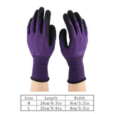 Gardening Work Labor Glove Nylon Nitrile Latex Safety Grip Wear Resistant Gloves