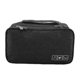 Portable Travel Storage Organizer Waterproof Underwear Bra Socks Bag USB Case(Black) In Australia - Darrahopens