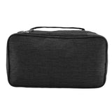 Portable Travel Storage Organizer Waterproof Underwear Bra Socks Bag USB Case(Black)