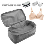 Portable Travel Storage Organizer Waterproof Underwear Bra Socks Bag USB Case(Grey) In Australia - Darrahopens