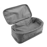 Portable Travel Storage Organizer Waterproof Underwear Bra Socks Bag USB Case(Grey)