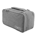 Portable Travel Storage Organizer Waterproof Underwear Bra Socks Bag USB Case(Grey) In Australia - Darrahopens