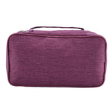 Portable Travel Storage Organizer Waterproof Underwear Bra Socks Bag USB Case(Purple)