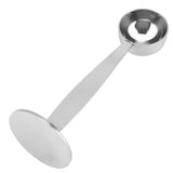 Dual purpose Stainless Steel Tamping Measuring Coffee Bean Powder Spoon Scoop