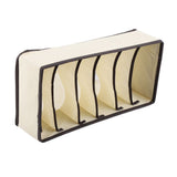Portable Foldable Durable Divider Storage Box Case Container for Bra Underwear Sock(6 Grids) In Australia - Darrahopens