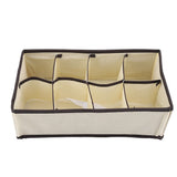 Portable Foldable Durable Divider Storage Box Case Container for Bra Underwear Sock(8 Grids) In Australia - Darrahopens