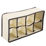 Portable Foldable Durable Divider Storage Box Case Container for Bra Underwear Sock(8 Grids) In Australia - Darrahopens