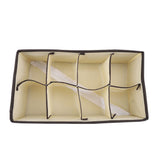 Portable Foldable Durable Divider Storage Box Case Container for Bra Underwear Sock(8 Grids) In Australia - Darrahopens