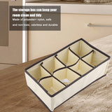 Portable Foldable Durable Divider Storage Box Case Container for Bra Underwear Sock(8 Grids)