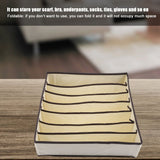 Portable Foldable Durable Divider Storage Box Case Container for Bra Underwear Sock(7 Grids)