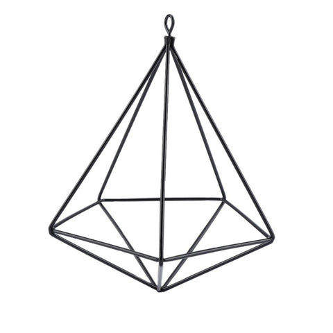 Freestanding Hanging Geometric Plant Stand Flower Hanger Moss Fern Plant Decor (Black) In Australia - Darrahopens