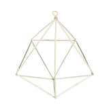 Freestanding Hanging Geometric Plant Stand Flower Hanger Moss Fern Plant Decor (Imitated Gold)