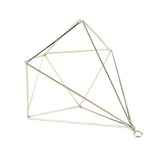 Freestanding Hanging Geometric Plant Stand Flower Hanger Moss Fern Plant Decor (Imitated Gold)
