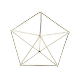 Freestanding Hanging Geometric Plant Stand Flower Hanger Moss Fern Plant Decor (Imitated Gold)
