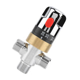 G1/2in Bathtub Thermostatic Mixing Valve Water Temperature Pipe Basin Thermostat Control