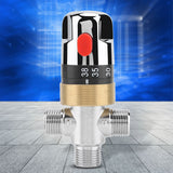 G1/2in Bathtub Thermostatic Mixing Valve Water Temperature Pipe Basin Thermostat Control