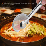 Stainless Steel Hot Pot Tong Fried Food Clip Oil Filter Strainer Mesh