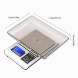 3kg/1g Precise Digital Electronic Kitchen Scale Stainless Steel Food Baking Weighing Balance