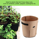 Breathable Potato Tomato Planting Bag Outdoor Garden Vegetable Plant Growth Bag(Brown) In Australia - Darrahopens